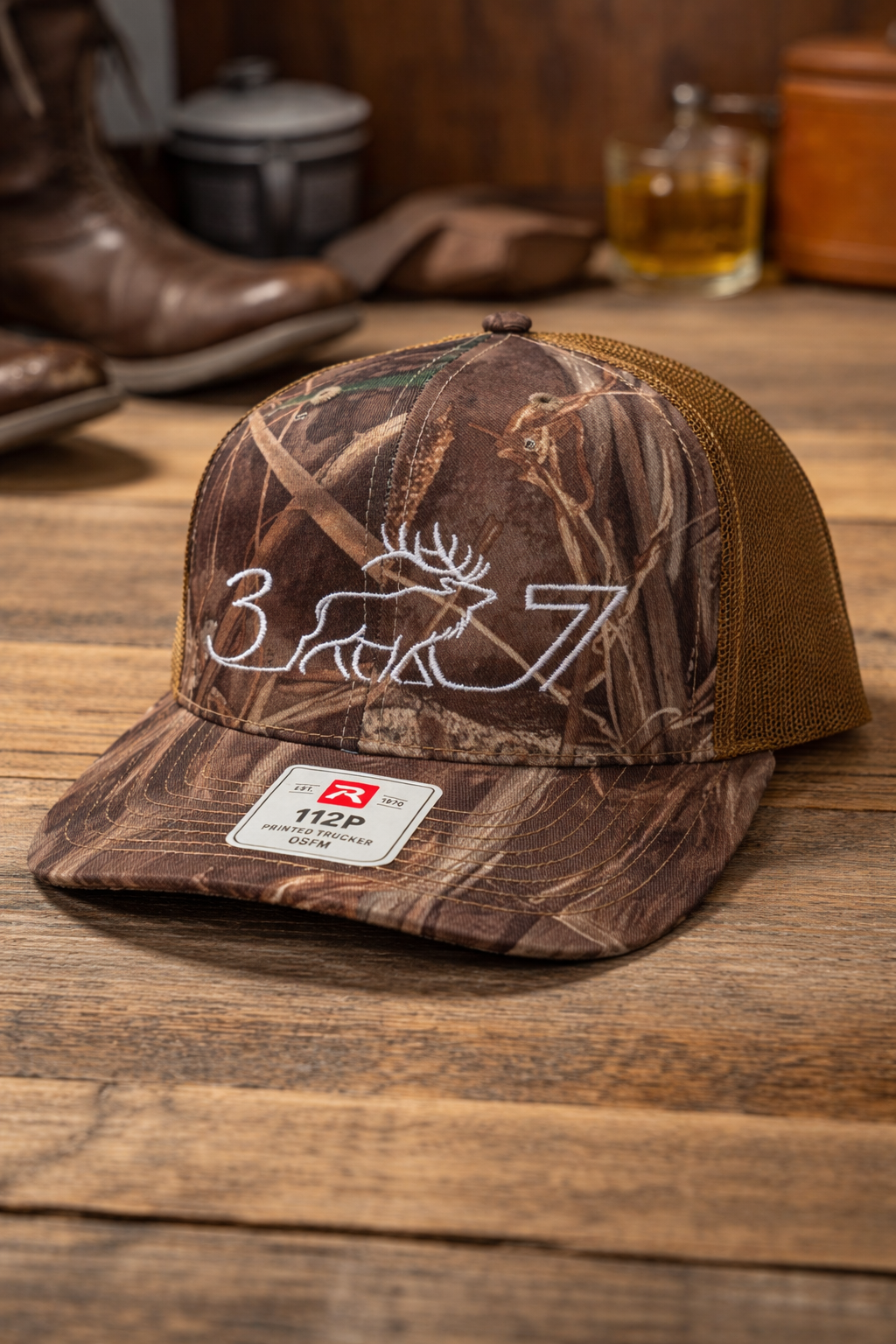 307 Wyoming Deer Hat – Outdoor Camo & Trucker Cap