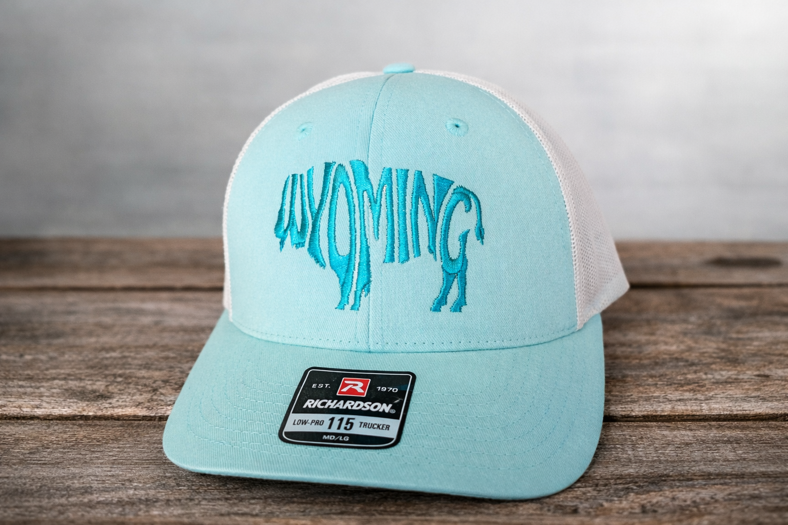 Wyoming Bison Trucker Hat – Western Buffalo Snapback | Richardson Style Cap