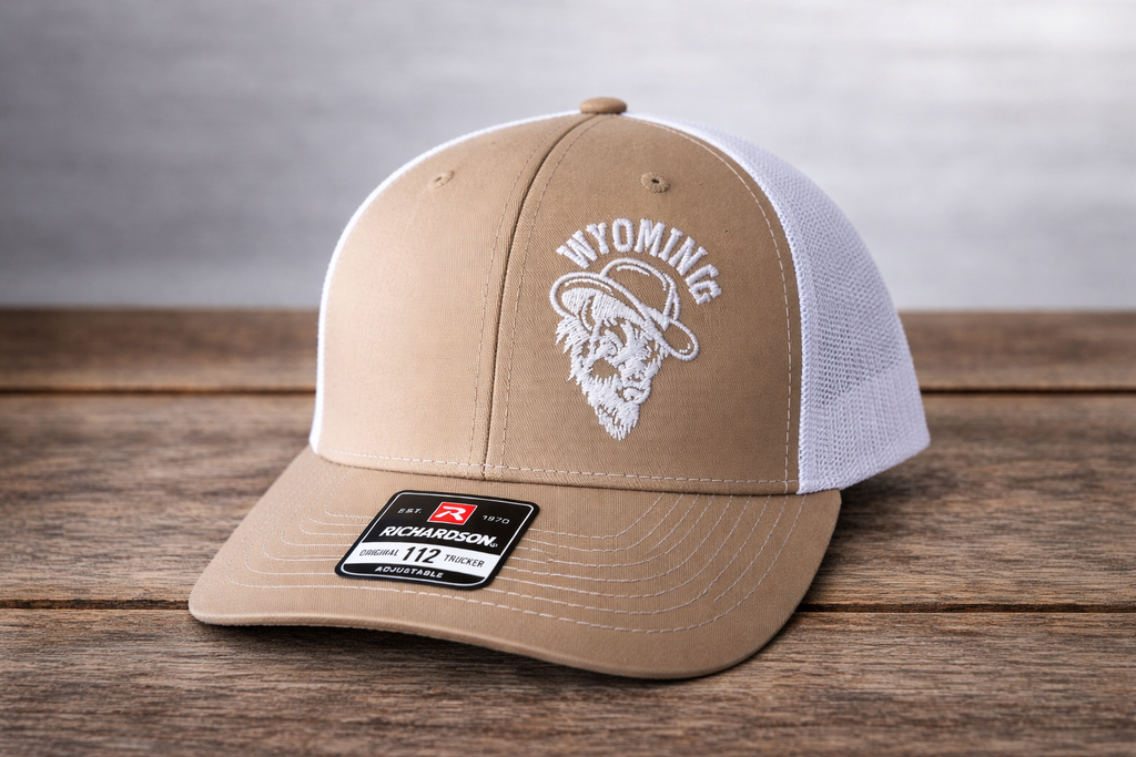 Wyoming Cowboy Trucker Hat – Western Richardson 112 Cap | Rodeo Style Snapback