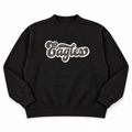 Black and White Eagles Mock Neck