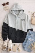 MAMA Colorblock Hoodie – Cozy Mom Hoodie | Casual Everyday Pullover Sweatshirt