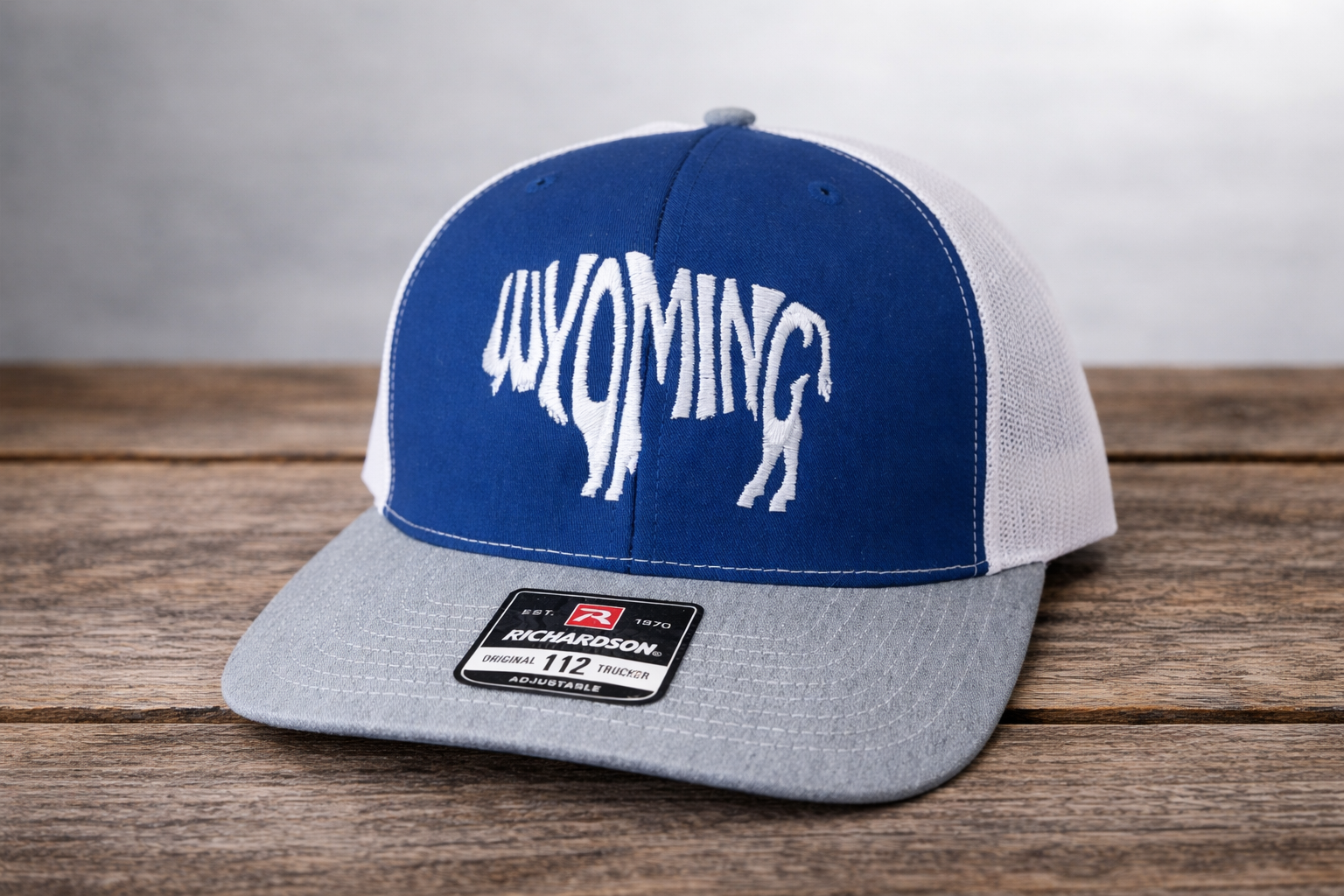 Wyoming Bison Trucker Hat – Western Buffalo Snapback | Richardson Style Cap