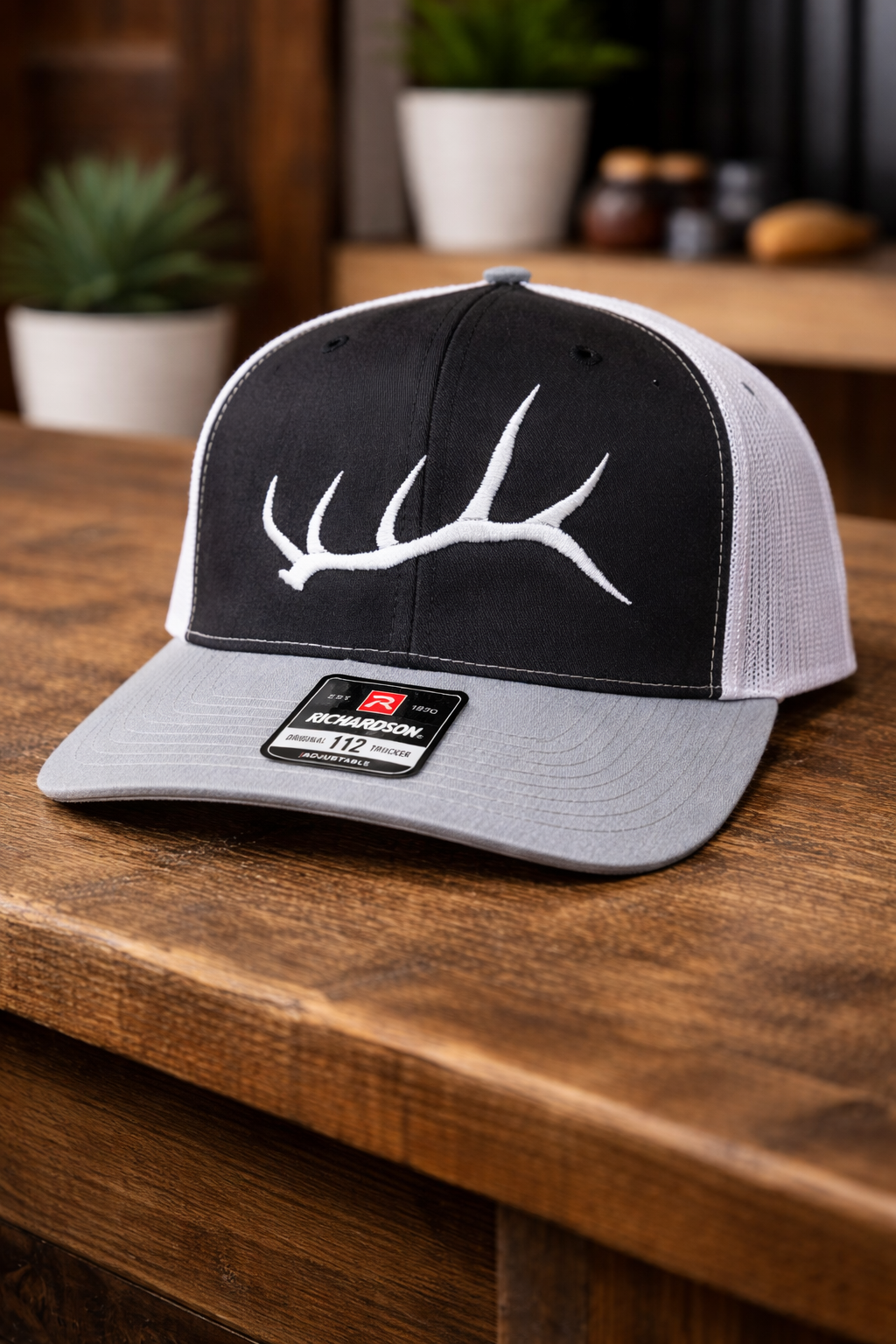 Elk Shed Trucker Hat – Western Antler Richardson 112 Cap | Hunting & Outdoor Style