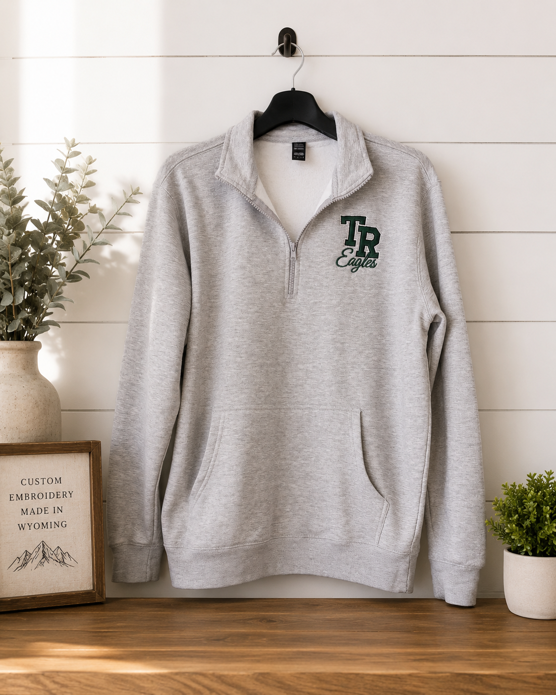 1/2 Zip Fleece w/ Pocket TR Eagles