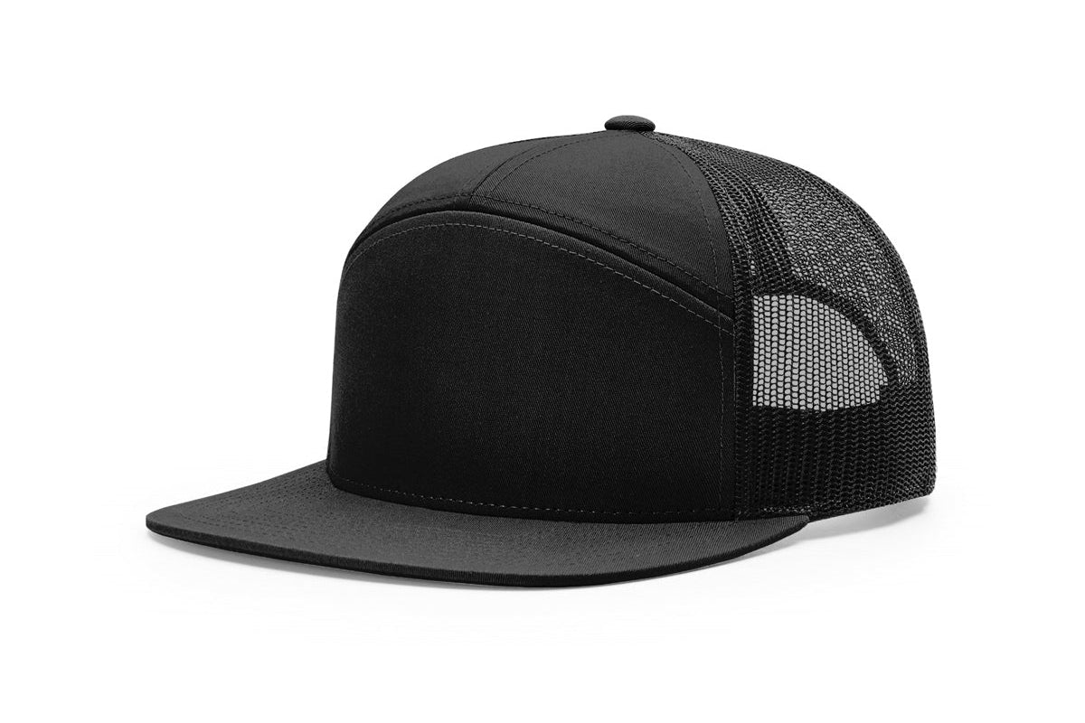 Richardson 168 Seven-Panel Flat Bill Trucker Hat