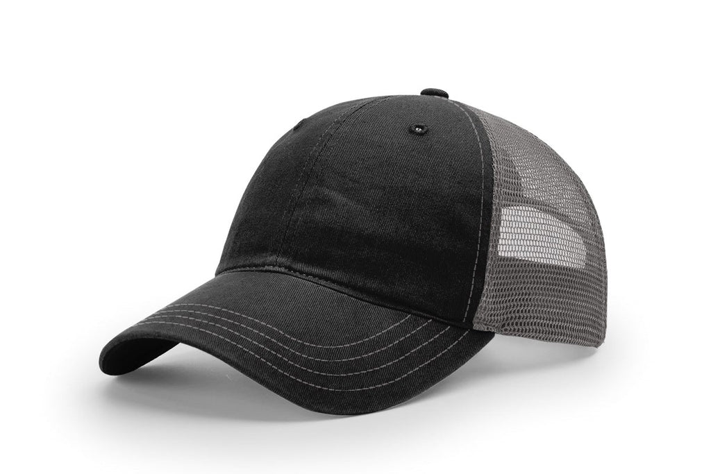 Richardson 111 Garment Washed Trucker Hat – Vintage Style Snapback Cap | Soft Washed Mesh Back Hat
