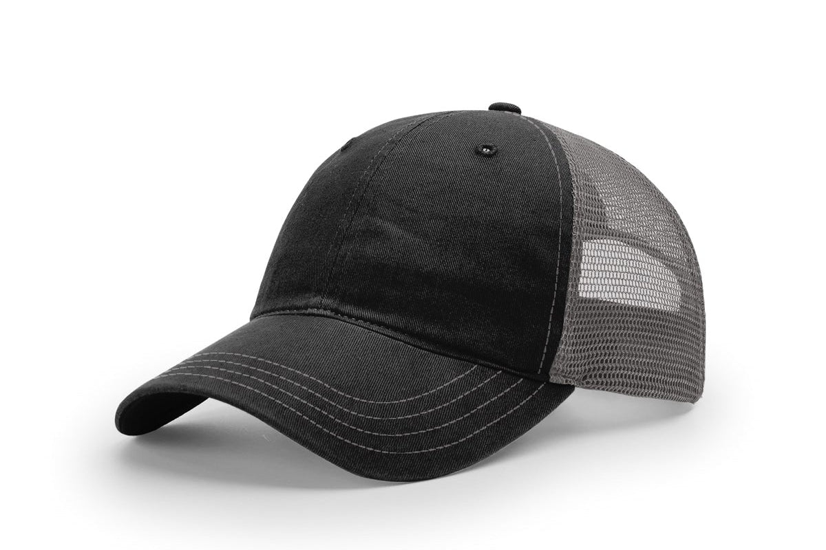 Richardson 111 Garment Washed Trucker Hat – Vintage Style Snapback Cap | Soft Washed Mesh Back Hat