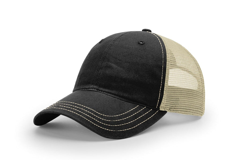 Richardson 111 Garment Washed Trucker Hat – Vintage Style Snapback Cap | Soft Washed Mesh Back Hat