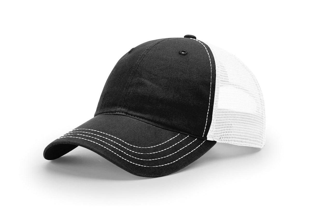 Richardson 111 Garment Washed Trucker Hat – Vintage Style Snapback Cap | Soft Washed Mesh Back Hat