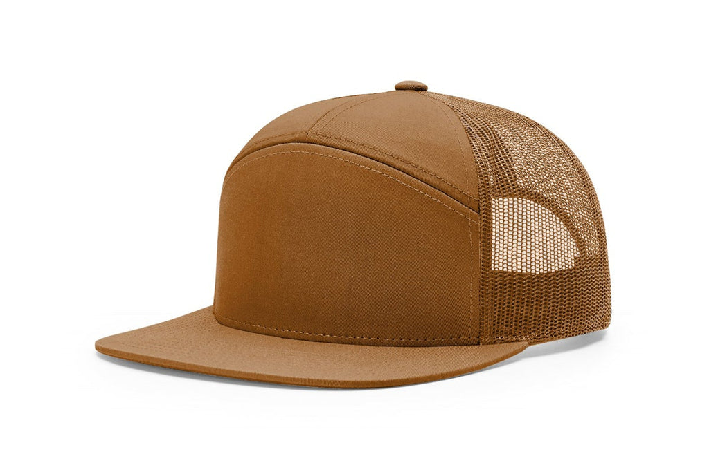 Richardson 168 Seven-Panel Flat Bill Trucker Hat
