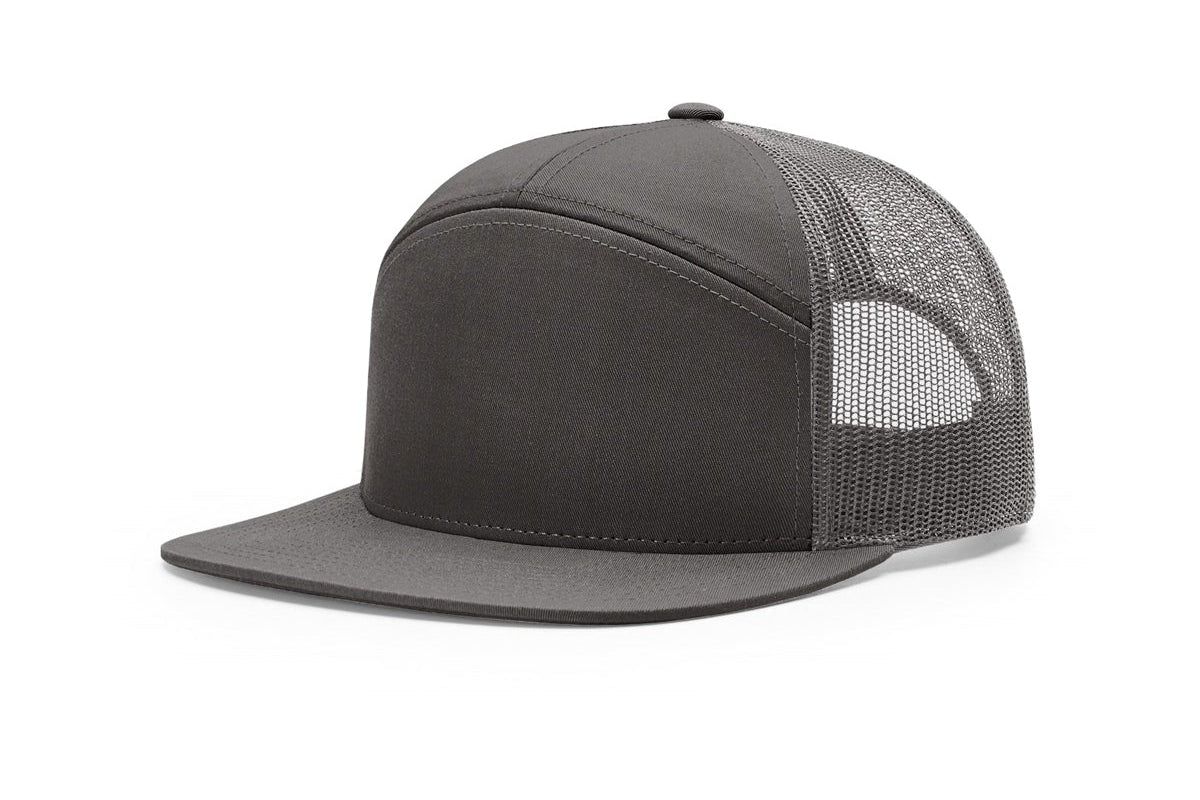 Richardson 168 Seven-Panel Flat Bill Trucker Hat