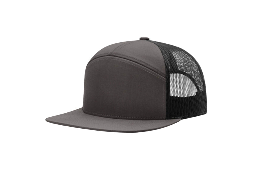 Richardson 168 Seven-Panel Flat Bill Trucker Hat
