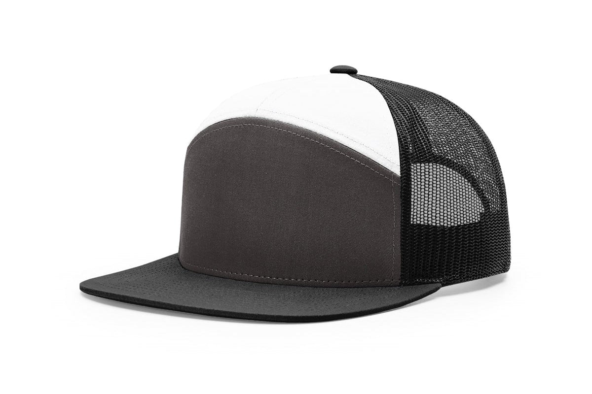 Richardson 168 Seven-Panel Flat Bill Trucker Hat