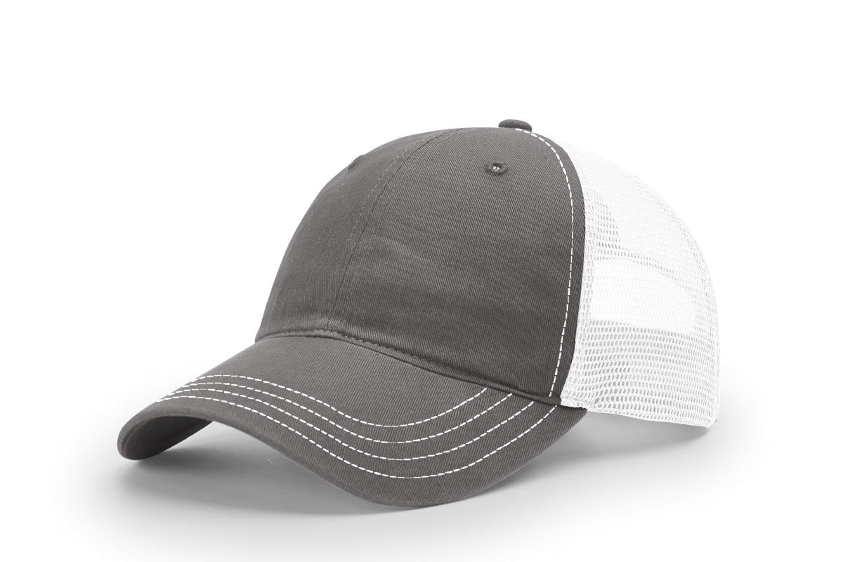 Richardson 111 Garment Washed Trucker Hat – Vintage Style Snapback Cap | Soft Washed Mesh Back Hat