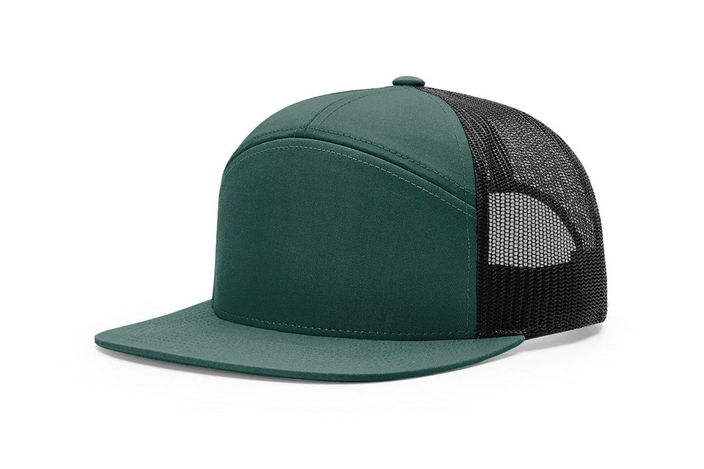 Richardson 168 Seven-Panel Flat Bill Trucker Hat