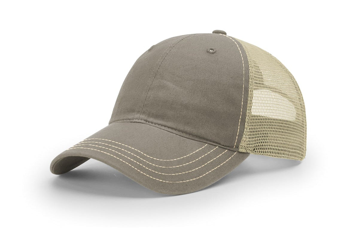 Richardson 111 Garment Washed Trucker Hat – Vintage Style Snapback Cap | Soft Washed Mesh Back Hat