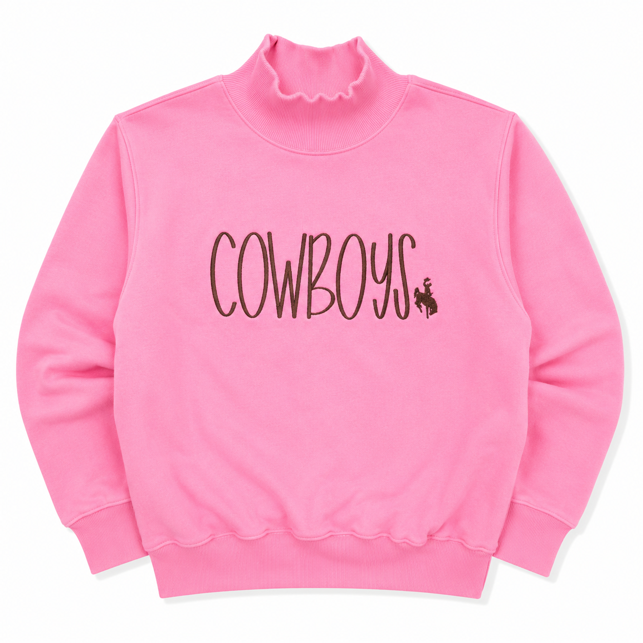 Pink Cowboy Mockneck