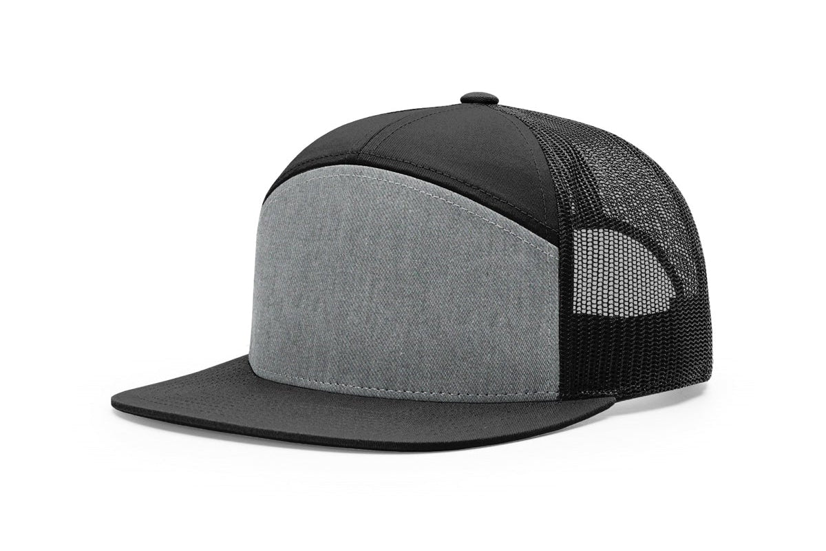 Richardson 168 Seven-Panel Flat Bill Trucker Hat