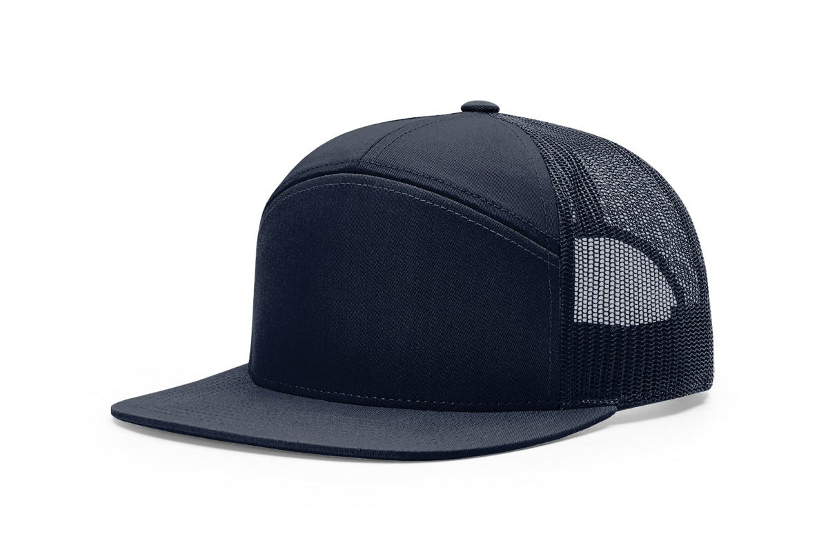 Richardson 168 Seven-Panel Flat Bill Trucker Hat