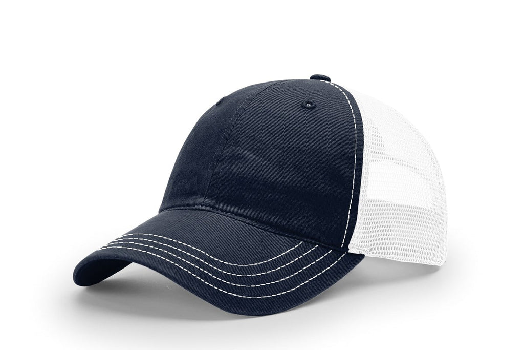 Richardson 111 Garment Washed Trucker Hat – Vintage Style Snapback Cap | Soft Washed Mesh Back Hat