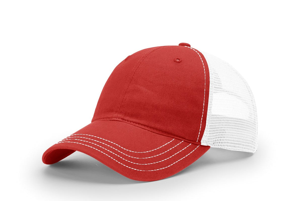 Richardson 111 Garment Washed Trucker Hat – Vintage Style Snapback Cap | Soft Washed Mesh Back Hat