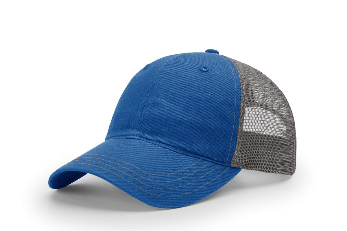 Richardson 111 Garment Washed Trucker Hat – Vintage Style Snapback Cap | Soft Washed Mesh Back Hat