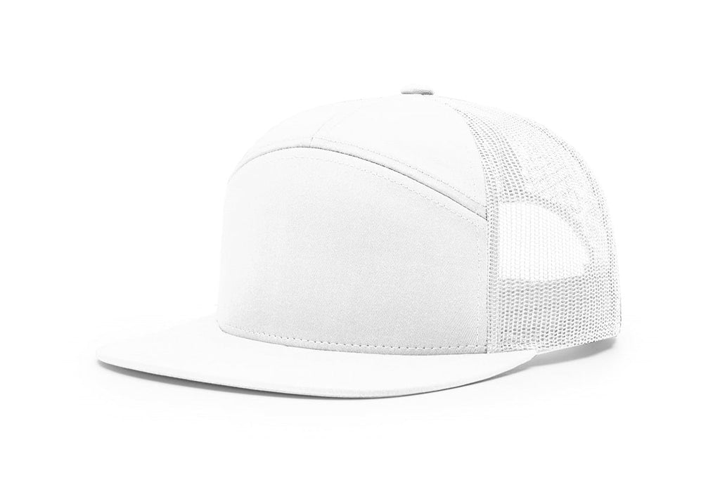 Richardson 168 Seven-Panel Flat Bill Trucker Hat